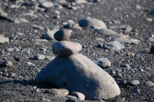 Steine am Strand